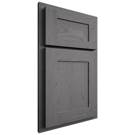 Shiloh Cabinetry Partial Overlay New Haven Red Oak Plain Cut Cadet Door