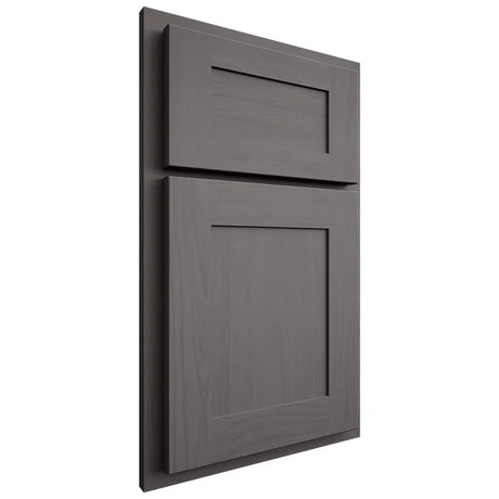 Shiloh Cabinetry Partial Overlay New Haven Walnut Plain Cut Cadet Door