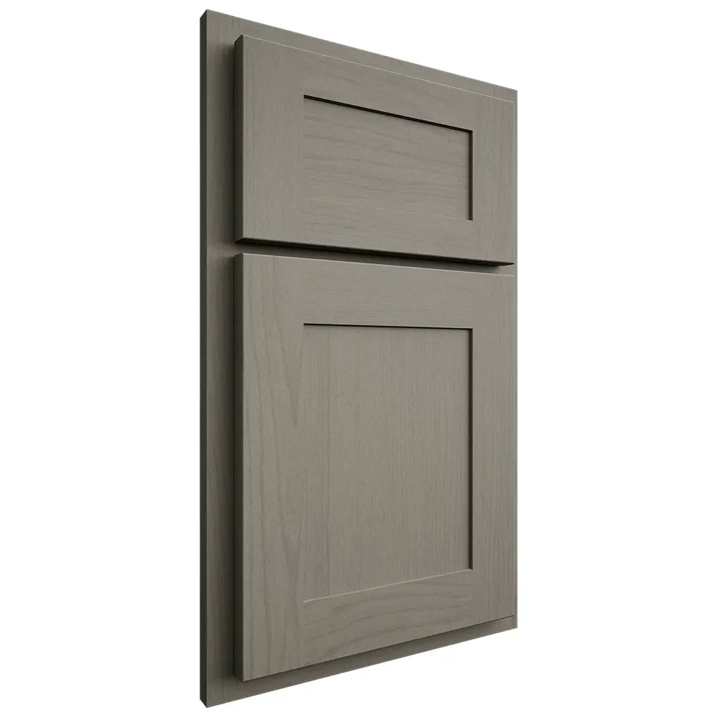 Shiloh Cabinetry Partial Overlay New Haven Walnut Plain Cut Thyme Door