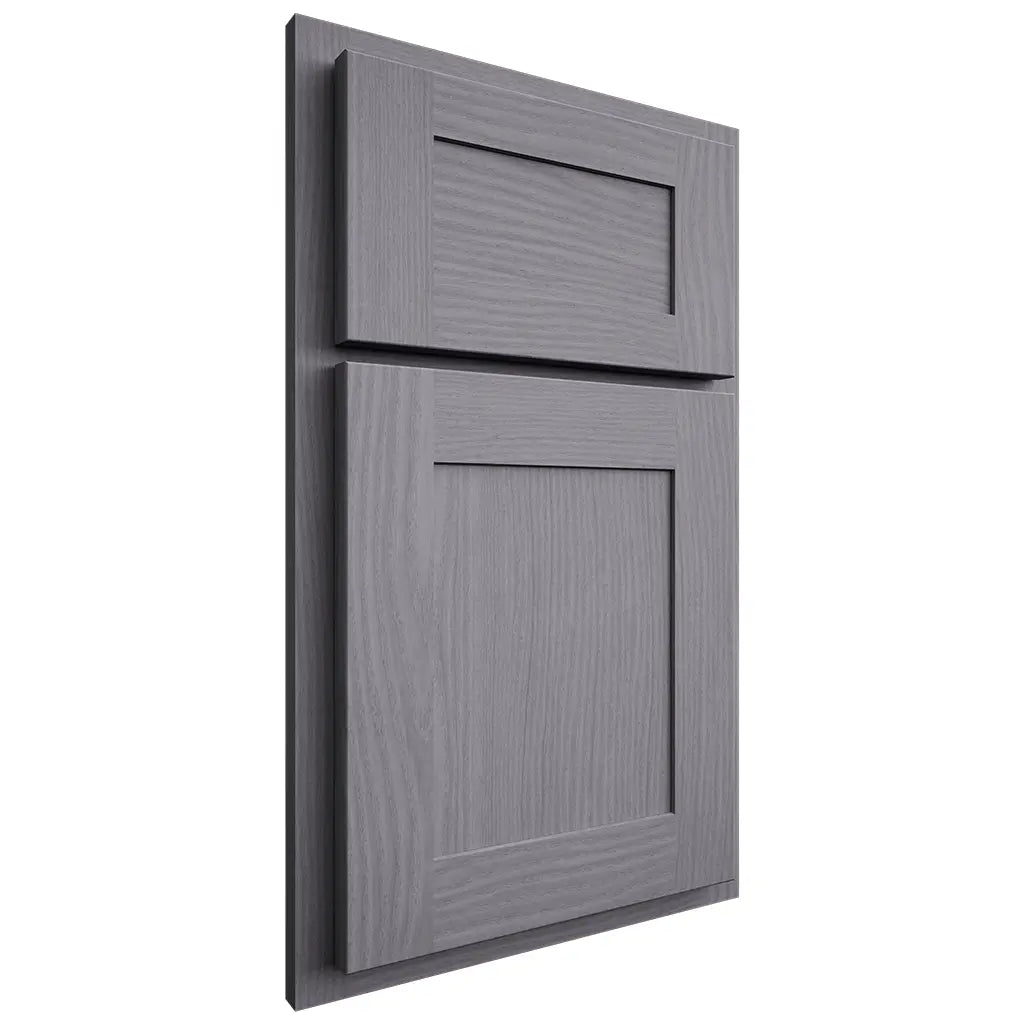 Shiloh Cabinetry Partial Overlay New Haven White Oak Plain Cut Cadet Door