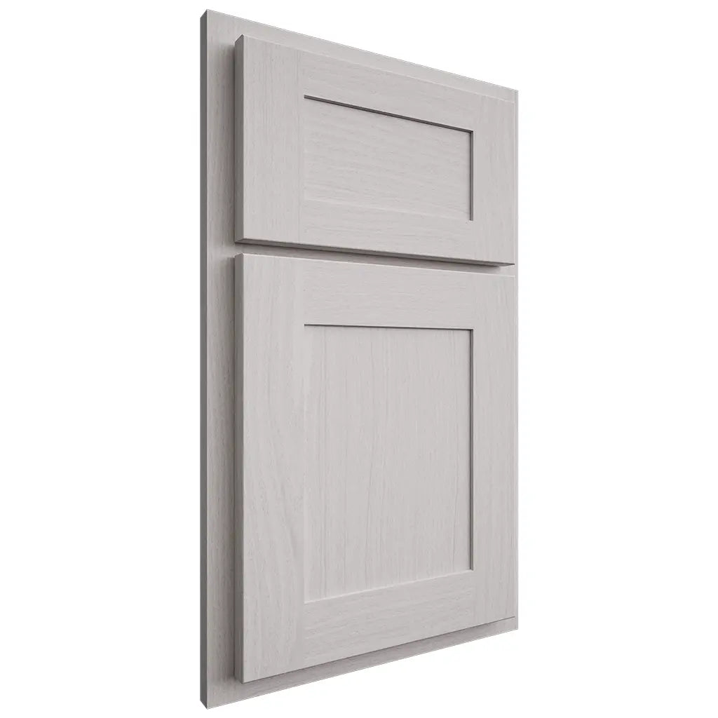 Shiloh Cabinetry Partial Overlay New Haven White Oak Plain Cut Cotton Door