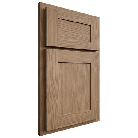 Shiloh Cabinetry Partial Overlay New Haven White Oak Plain Cut Natural Door