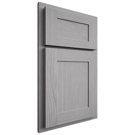 Shiloh Cabinetry Partial Overlay New Haven White Oak Plain Cut Stratus Door
