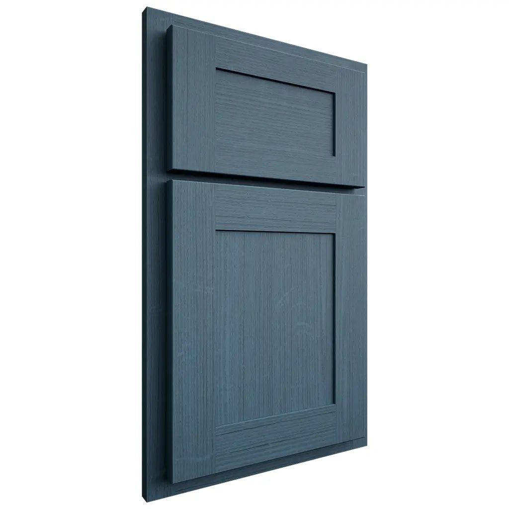 Shiloh Cabinetry Partial Overlay New Haven White Oak Quarter Sawn Hudson Door