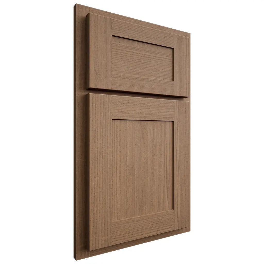 Shiloh Cabinetry Partial Overlay New Haven White Oak Quarter Sawn Medium Door