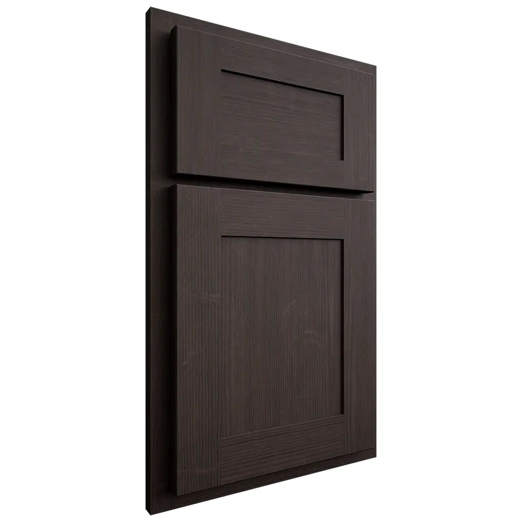Shiloh Cabinetry Partial Overlay New Haven White Oak Quarter Sawn Morel Door