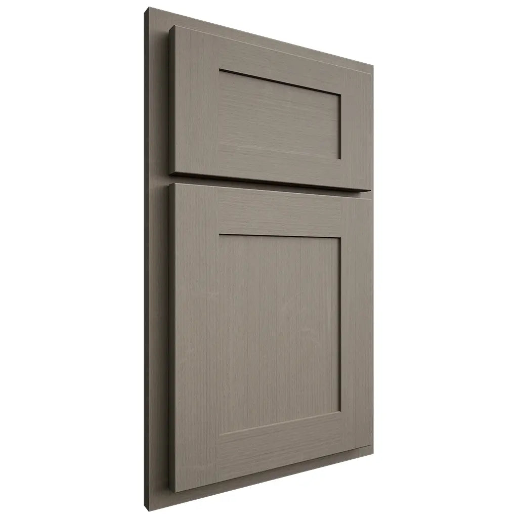 Shiloh Cabinetry Partial Overlay New Haven White Oak Quarter Sawn Thyme Door