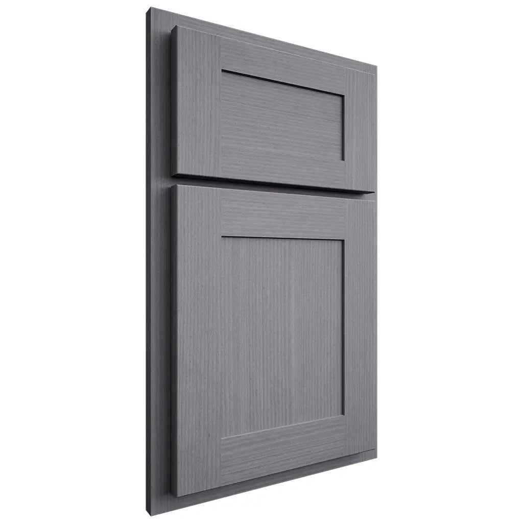 Shiloh Cabinetry Partial Overlay New Haven White Oak Rift Cut Cadet Door