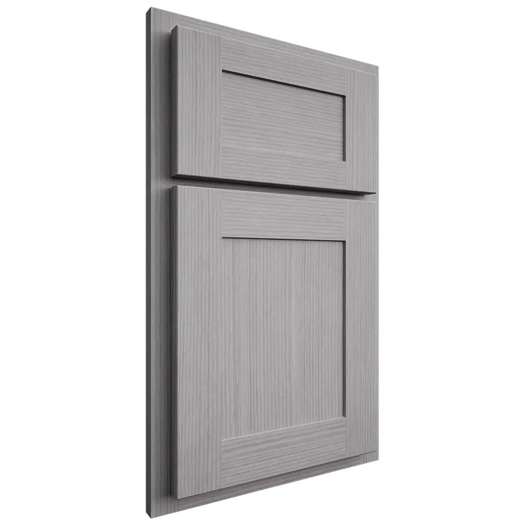 Shiloh Cabinetry Partial Overlay New Haven White Oak Rift Cut Stratus Door