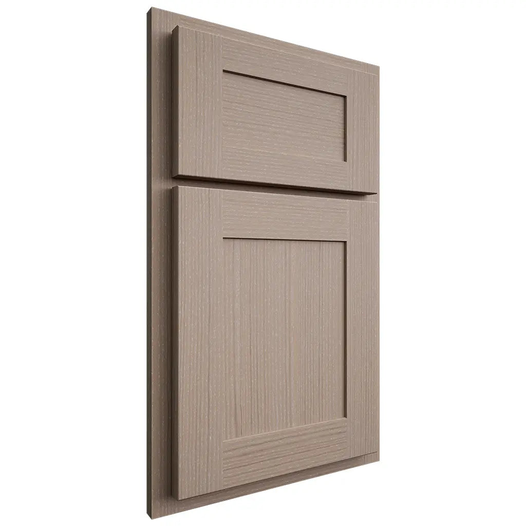 Shiloh Cabinetry Partial Overlay New Haven White Oak Rift Cut Whitewash Door