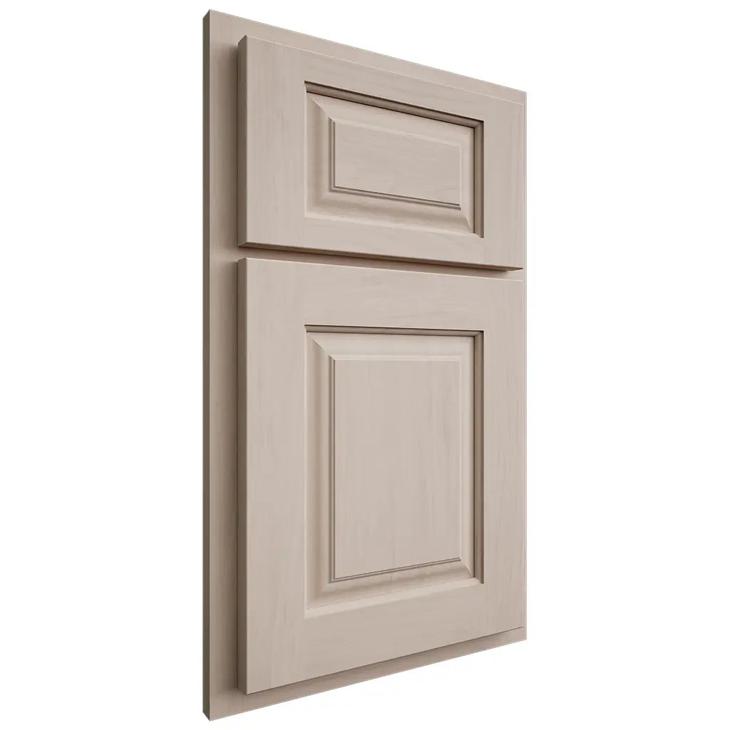 Shiloh Cabinetry Partial Overlay Oxford Alder Plain Cut White Sands Door