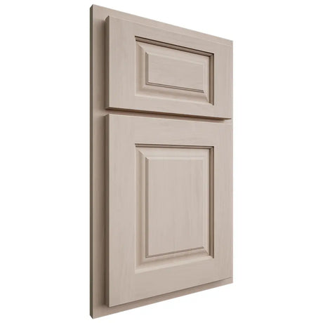 Shiloh Cabinetry Partial Overlay Oxford Alder Plain Cut White Sands Door