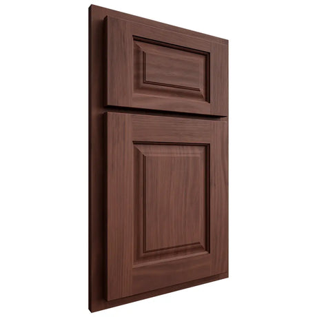 Shiloh Cabinetry Partial Overlay Oxford Cherry Plain Cut Bourbon Door