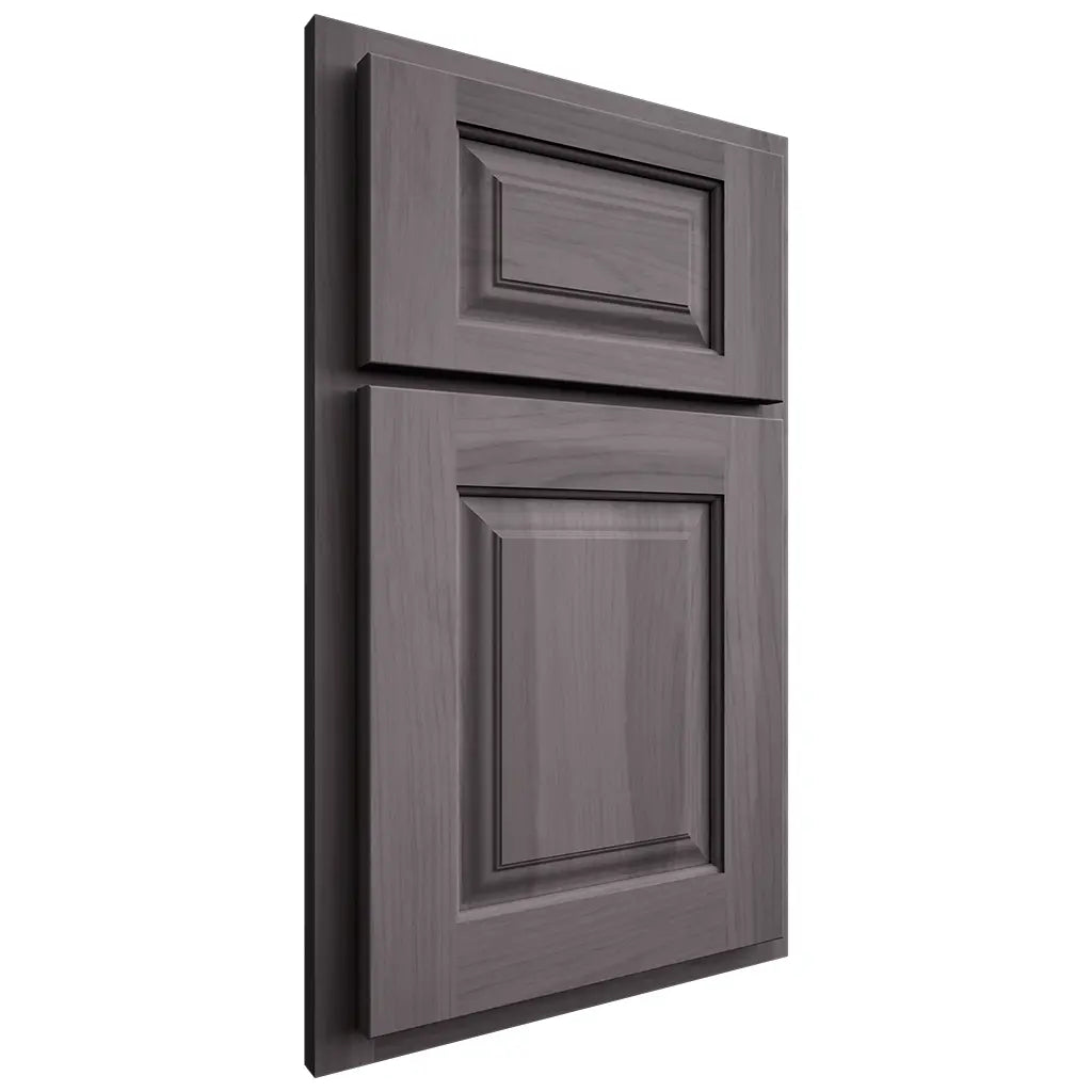 Shiloh Cabinetry Partial Overlay Oxford Hickory Plain Cut Cadet Door