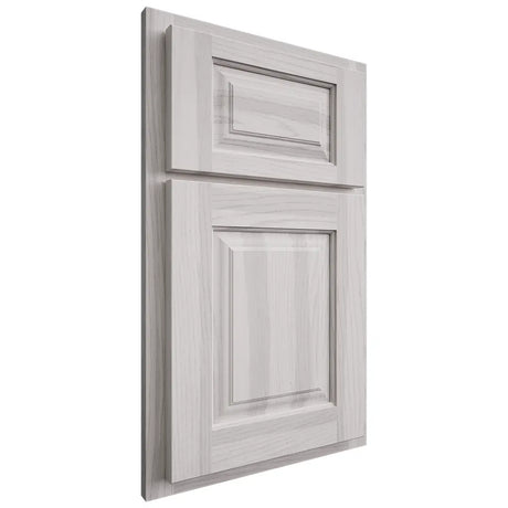 Shiloh Cabinetry Partial Overlay Oxford Hickory Plain Cut Cotton Door