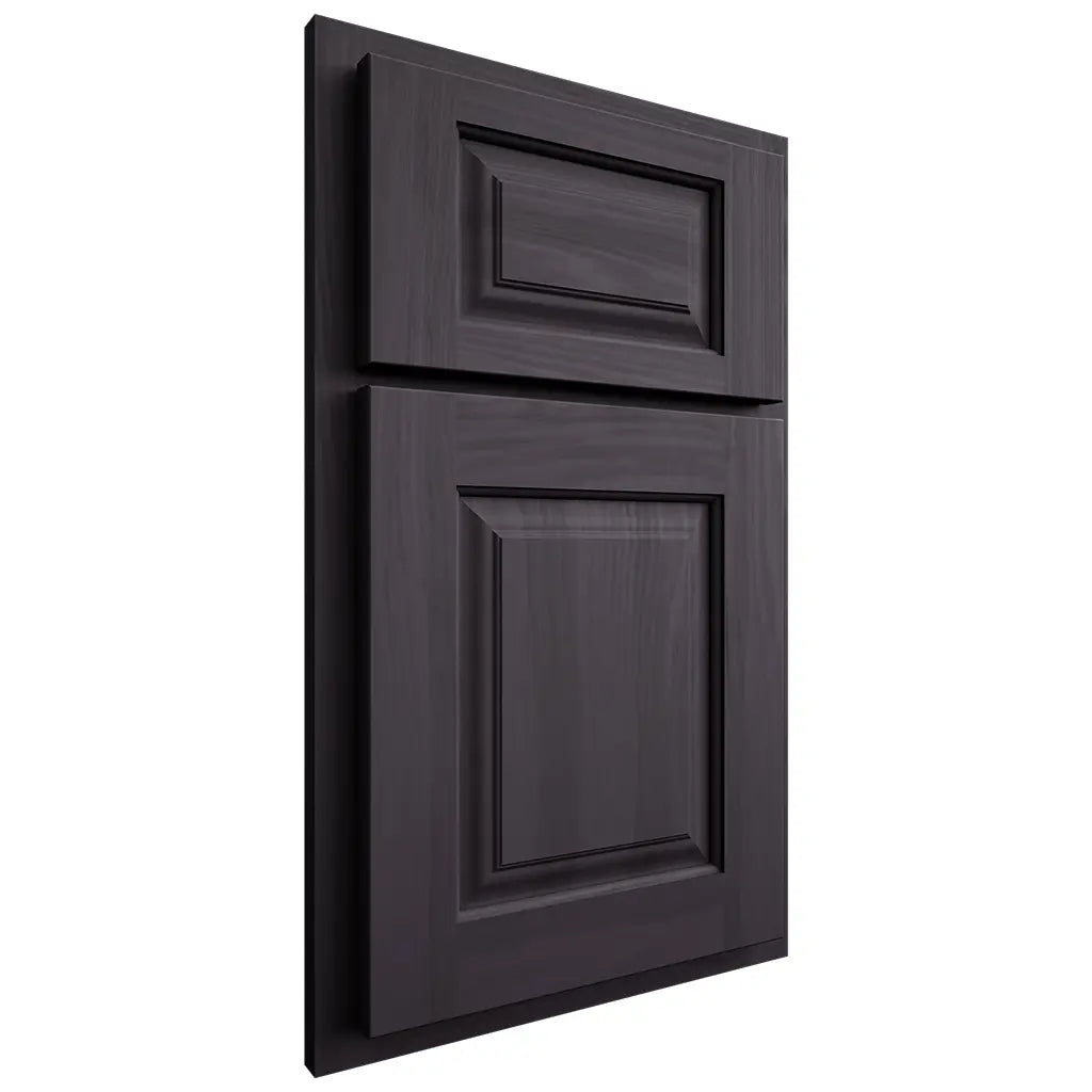 Shiloh Cabinetry Partial Overlay Oxford Hickory Plain Cut Harbor Door