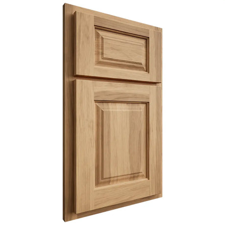 Shiloh Cabinetry Partial Overlay Oxford Hickory Plain Cut Natural Door