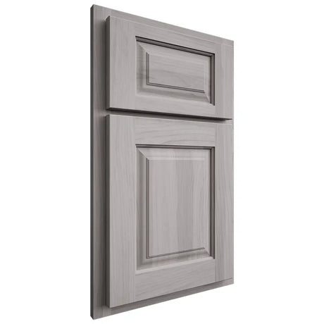Shiloh Cabinetry Partial Overlay Oxford Hickory Plain Cut Stratus Door
