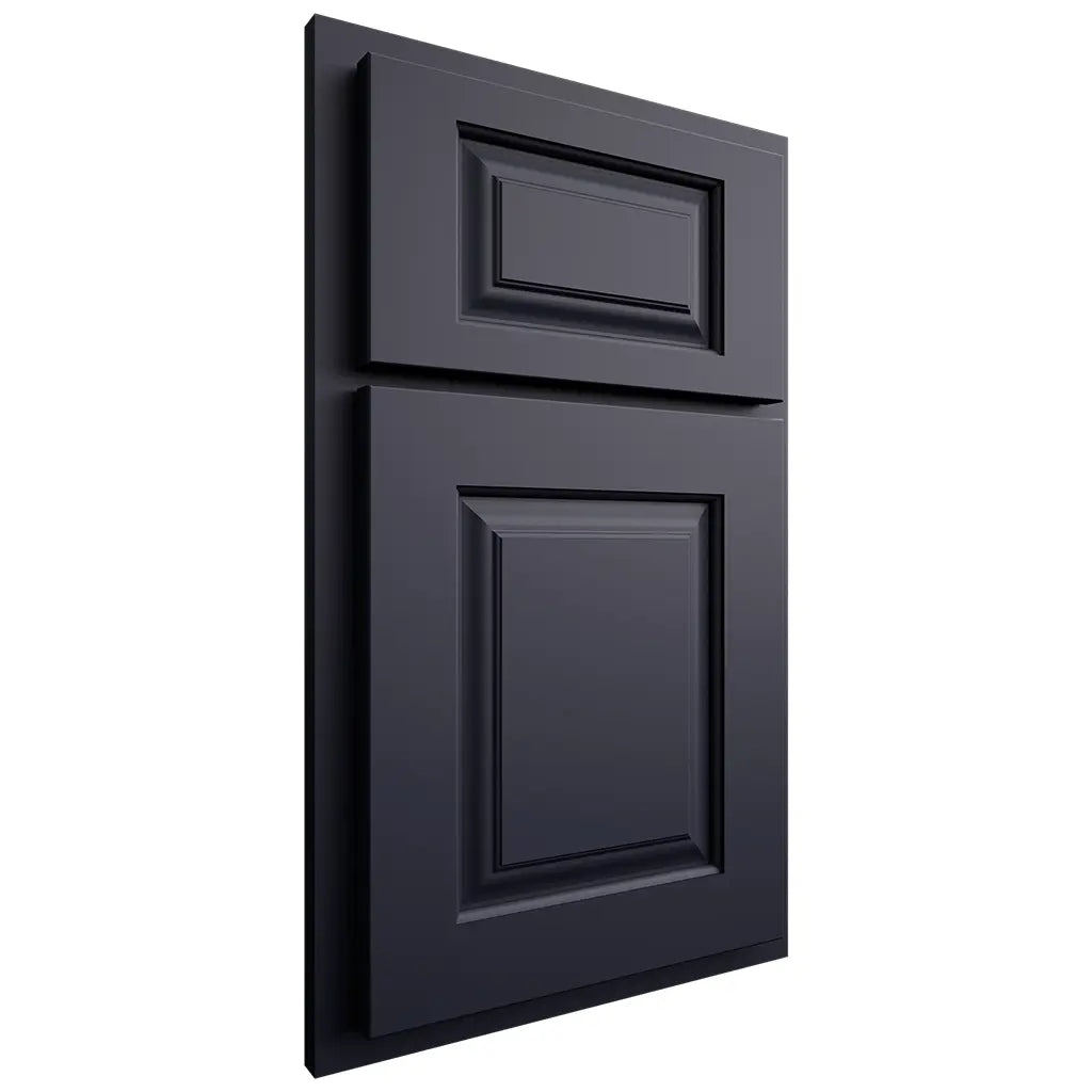 Shiloh Cabinetry Partial Overlay Oxford Paintable Hale Navy Door