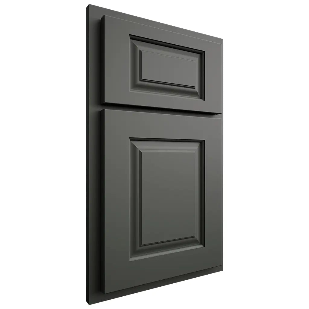 Shiloh Cabinetry Partial Overlay Oxford Paintable Pewter Green Door