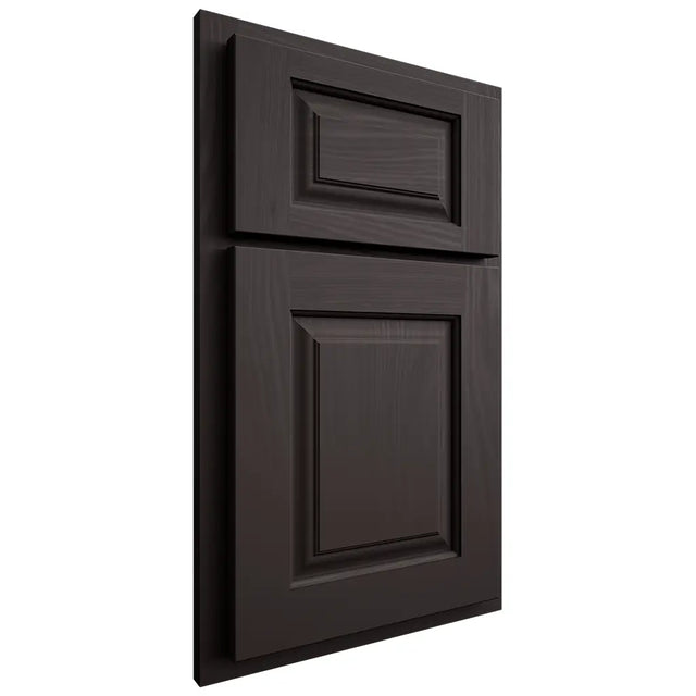 Shiloh Cabinetry Partial Overlay Oxford Poplar Plain Cut Carbon Door
