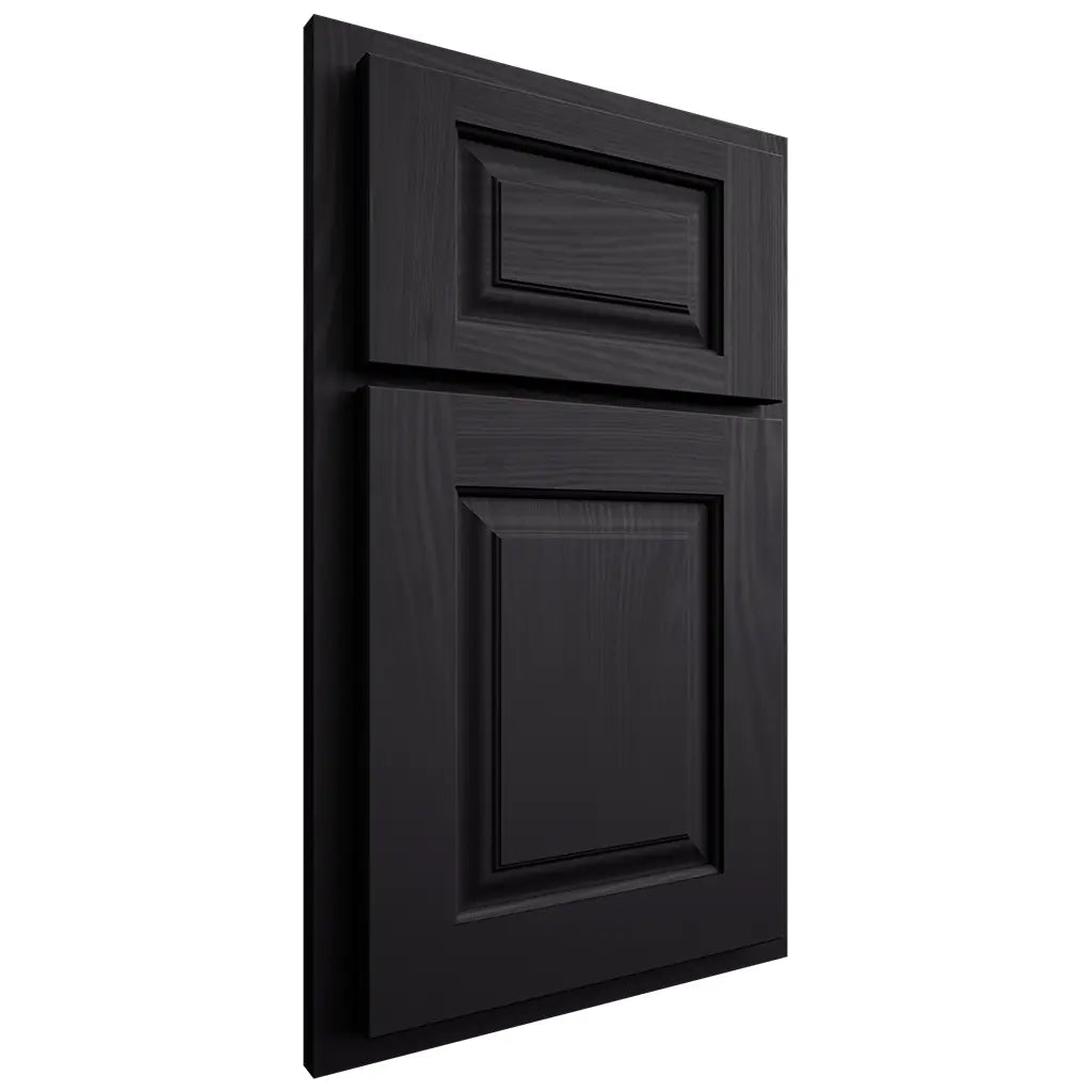 Shiloh Cabinetry Partial Overlay Oxford Poplar Plain Cut Harbor Door