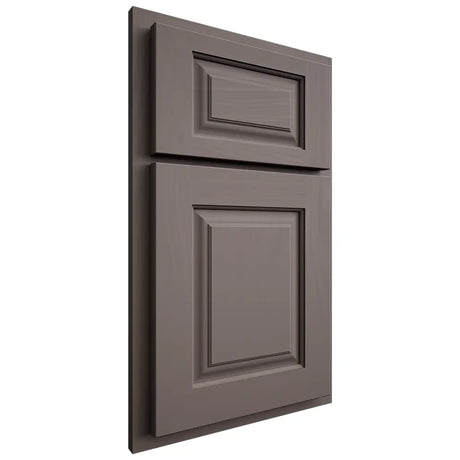 Shiloh Cabinetry Partial Overlay Oxford Poplar Plain Cut Heatherstone Door
