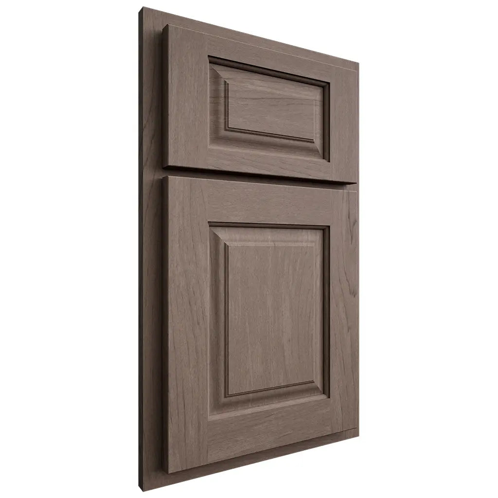 Shiloh Cabinetry Partial Overlay Oxford Poplar Plain Cut River Rock Door