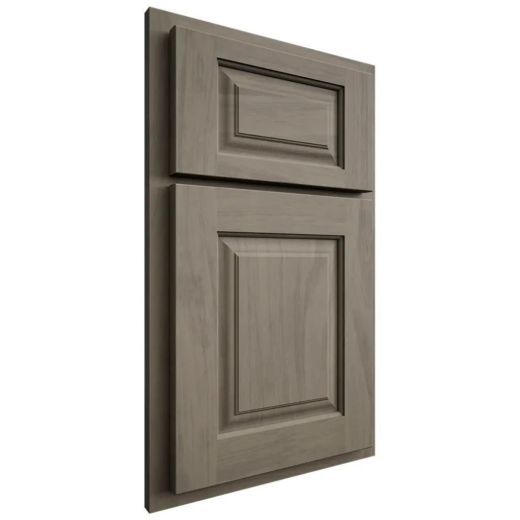 Shiloh Cabinetry Partial Overlay Oxford Poplar Plain Cut Sterling Door