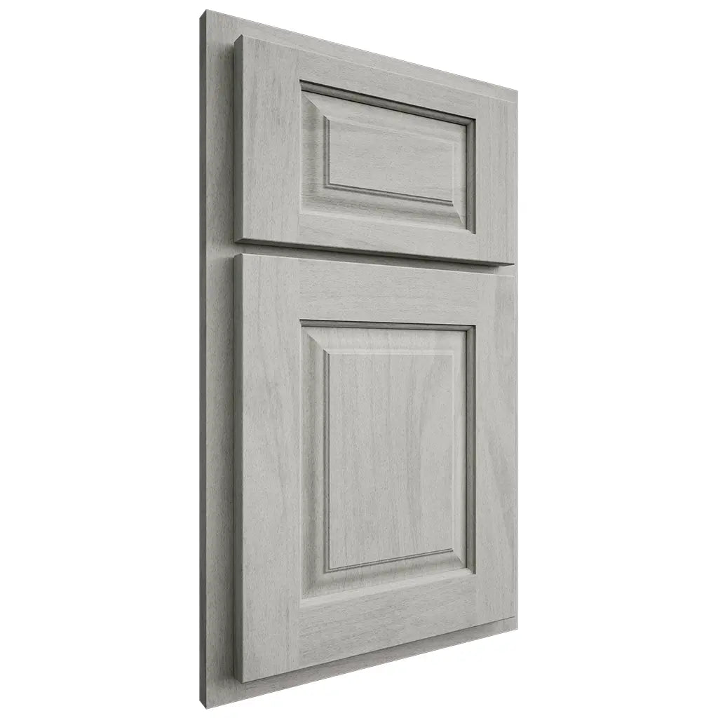 Shiloh Cabinetry Partial Overlay Oxford Poplar Plain Cut Stratus Door