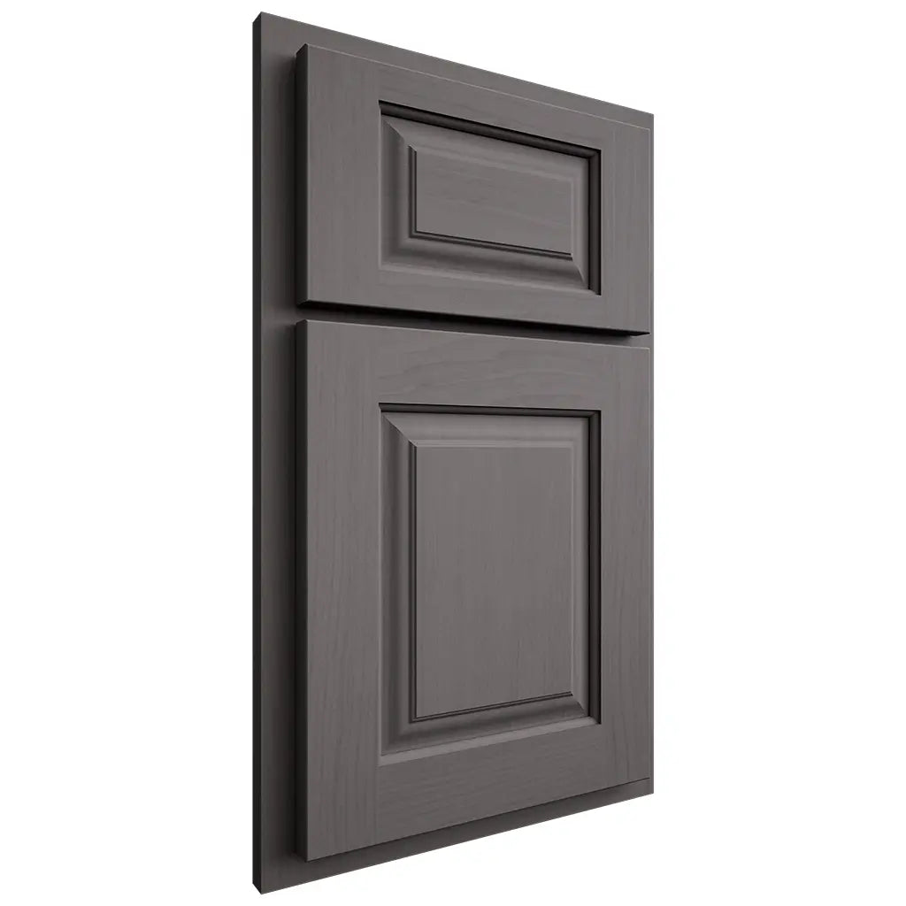 Shiloh Cabinetry Partial Overlay Oxford Walnut Plain Cut Cadet Door