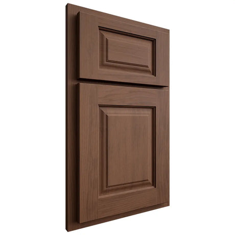 Shiloh Cabinetry Partial Overlay Oxford Walnut Plain Cut Natural Door