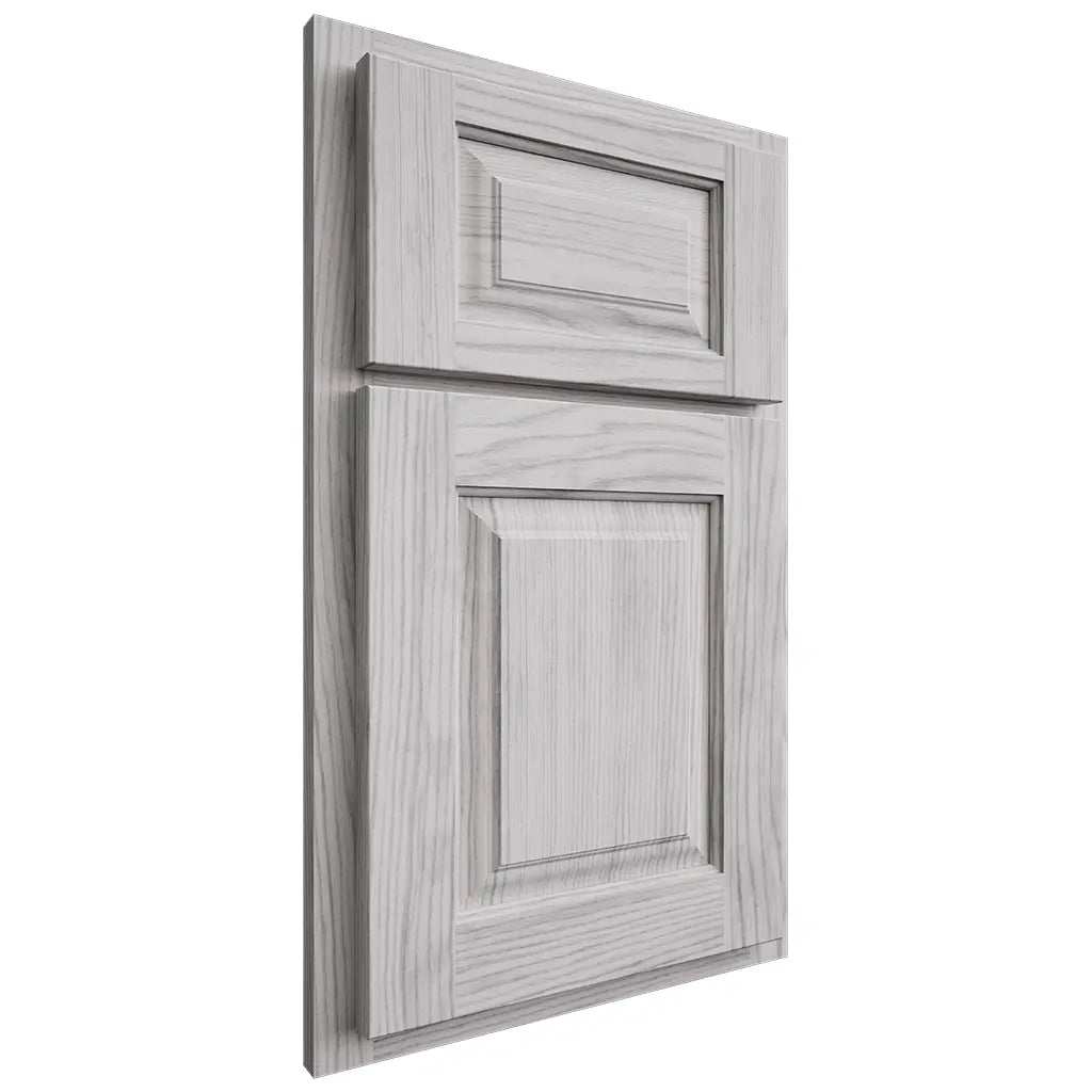 Shiloh Cabinetry Partial Overlay Oxford Walnut Plain Cut Stratus Door
