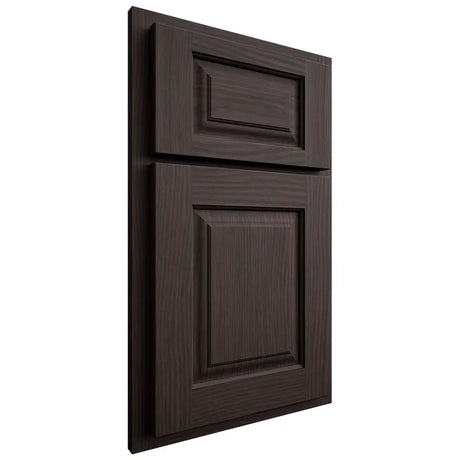 Shiloh Cabinetry Partial Overlay Oxford White Oak Plain Cut Morel Door