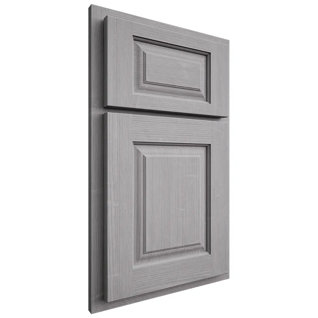 Shiloh Cabinetry Partial Overlay Oxford White Oak Quarter Sawn Stratus Door