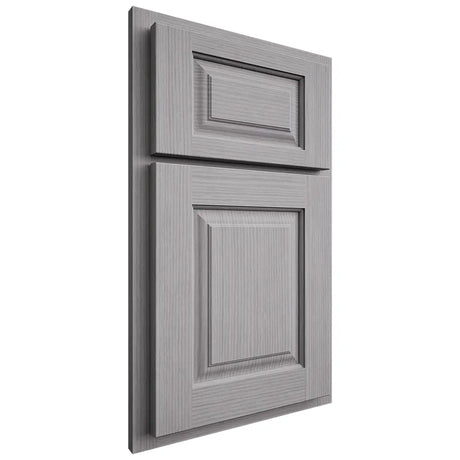 Shiloh Cabinetry Partial Overlay Oxford White Oak Rift Cut Stratus Door