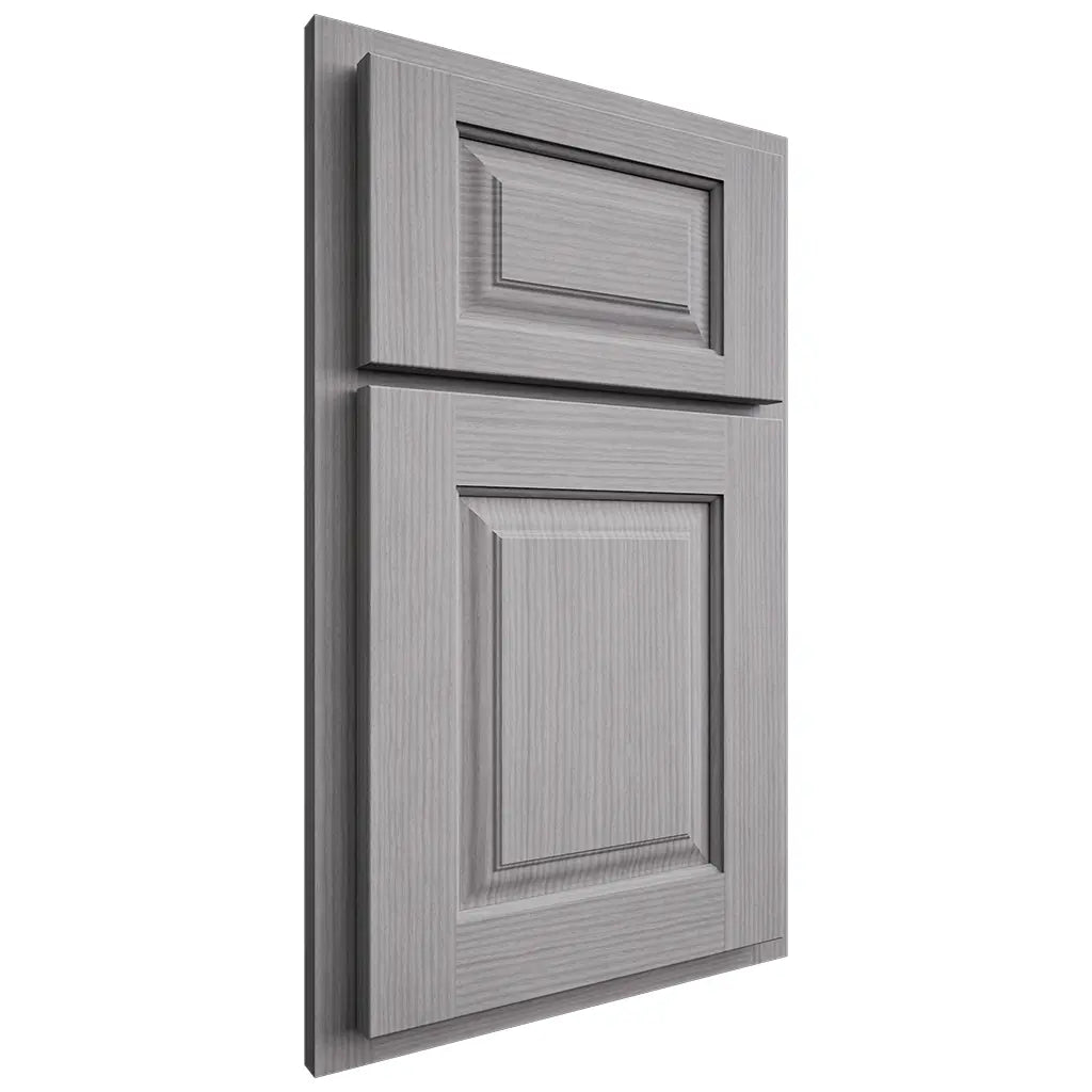 Shiloh Cabinetry Partial Overlay Oxford White Oak Rift Cut Stratus Door
