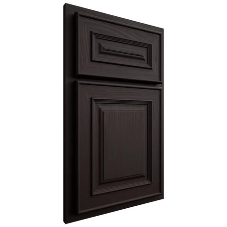 Shiloh Cabinetry Partial Overlay Portland Alder Plain Cut Espresso Door