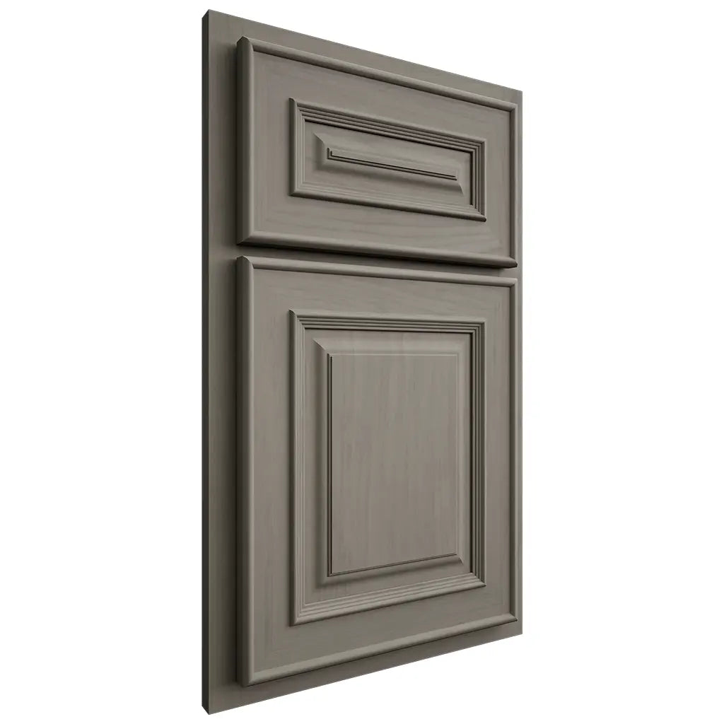 Shiloh Cabinetry Partial Overlay Portland Alder Plain Cut Thyme Door
