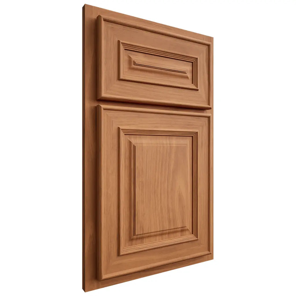 Shiloh Cabinetry Partial Overlay Portland Cherry Plain Cut Medium Door