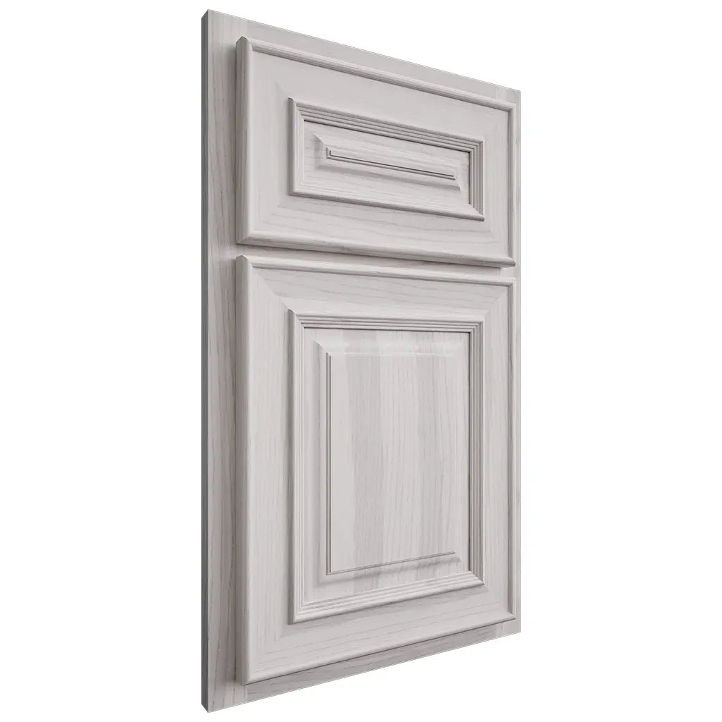 Shiloh Cabinetry Partial Overlay Portland Hickory Plain Cut Cotton Door