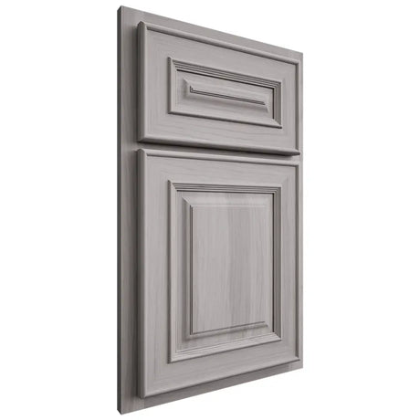 Shiloh Cabinetry Partial Overlay Portland Hickory Plain Cut Stratus Door