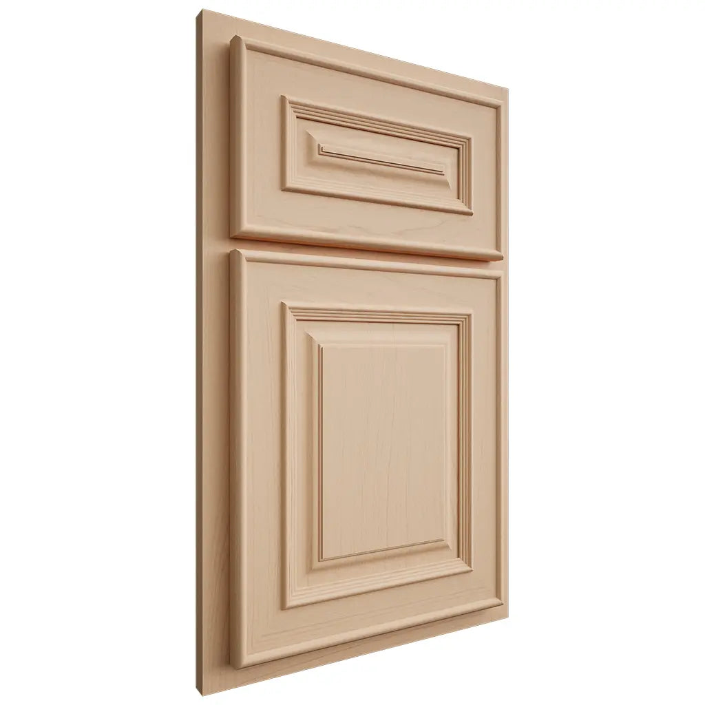Shiloh Cabinetry Partial Overlay Portland Maple Plain Cut Natural Door