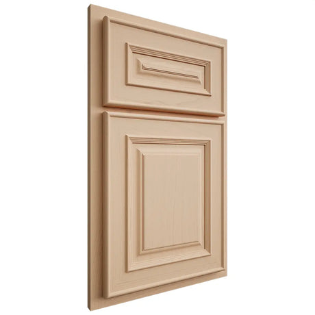Shiloh Cabinetry Partial Overlay Portland Maple Plain Cut Natural Door