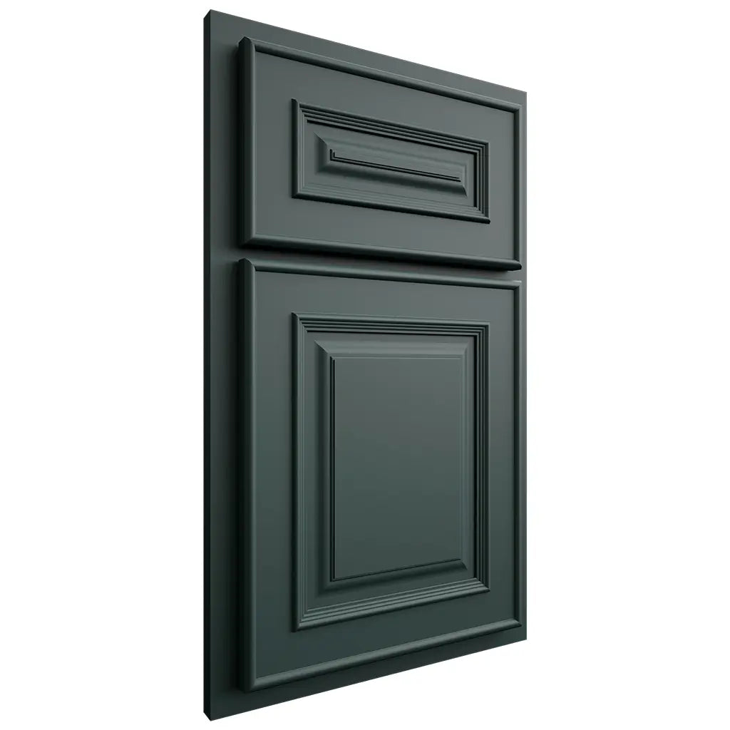 Shiloh Cabinetry Partial Overlay Portland Paintable Billiard Green Door