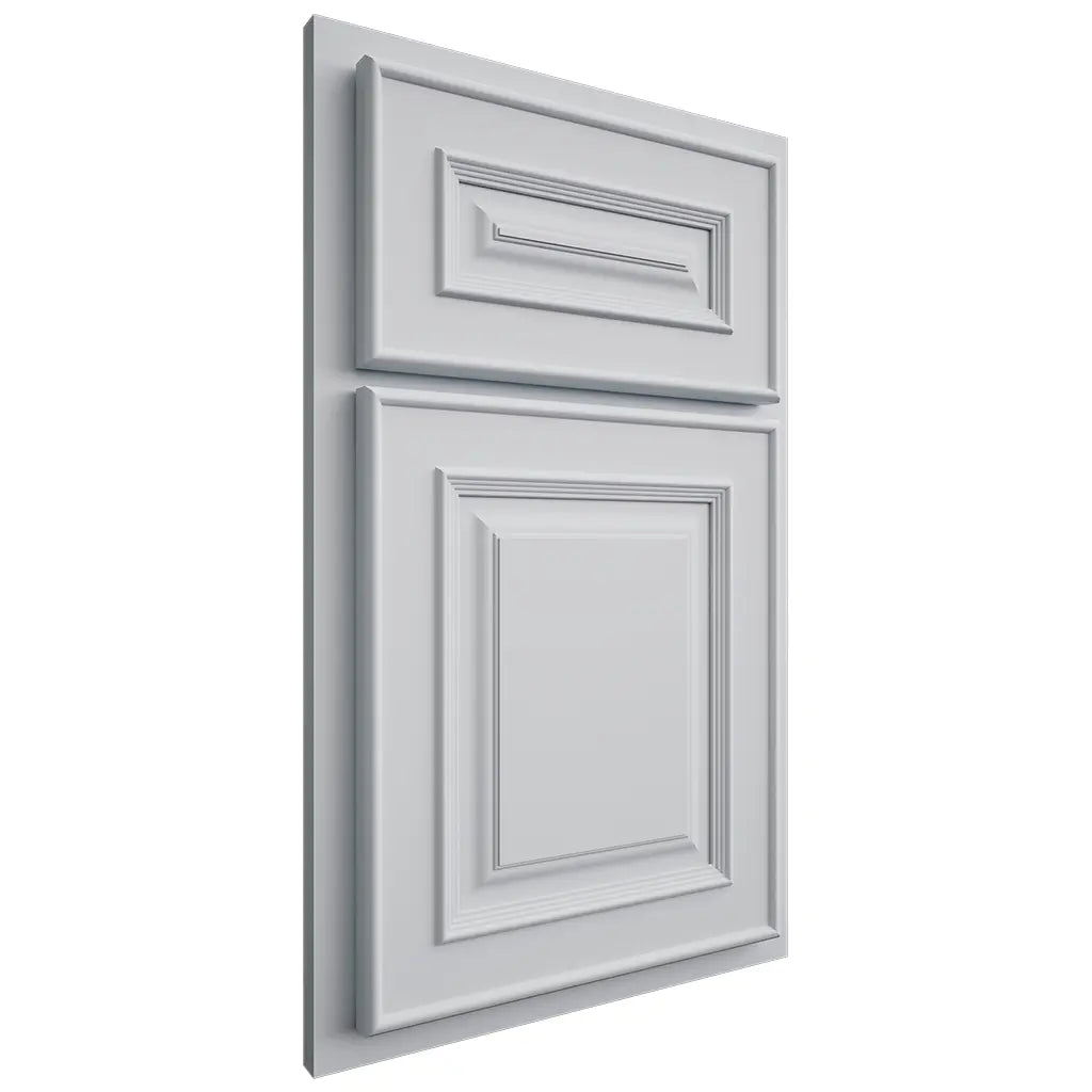 Shiloh Cabinetry Partial Overlay Portland Paintable Niebla Azul Door