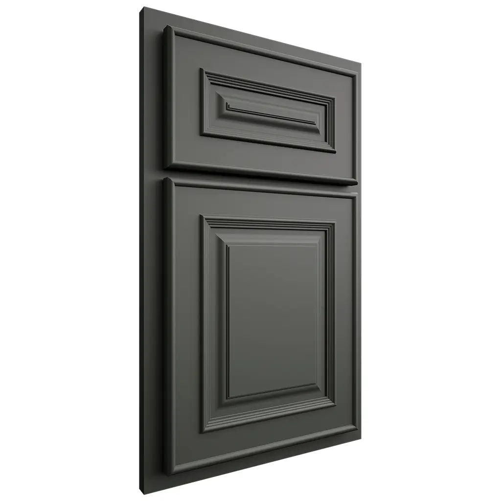 Shiloh Cabinetry Partial Overlay Portland Paintable Pewter Green Door