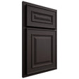 Shiloh Cabinetry Partial Overlay Portland Poplar Plain Cut Carbon Door