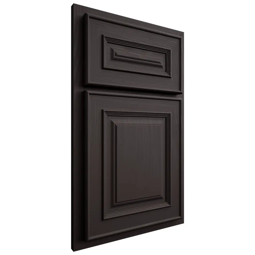 Shiloh Cabinetry Partial Overlay Portland Poplar Plain Cut Carbon Door