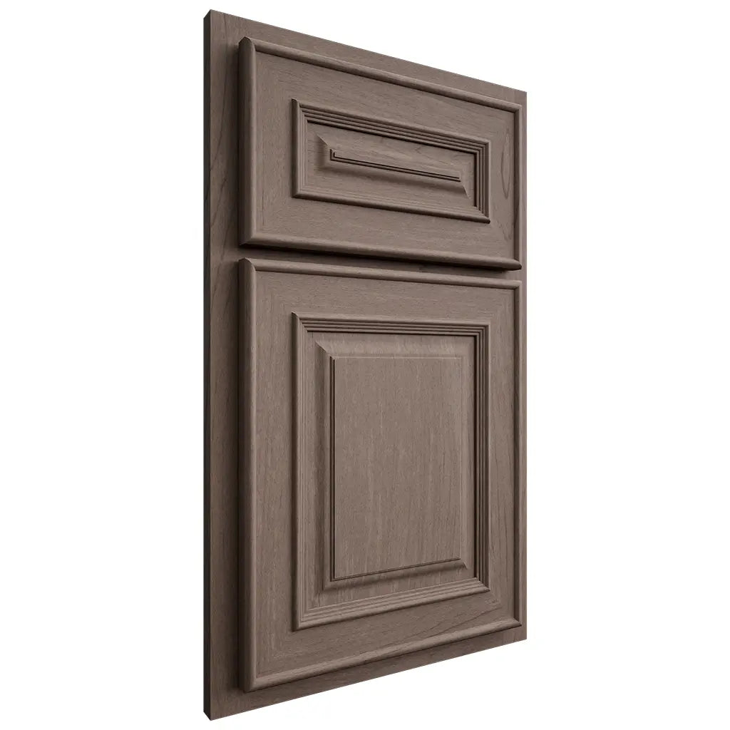 Shiloh Cabinetry Partial Overlay Portland Poplar Plain Cut River Rock Door